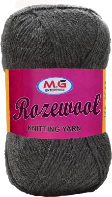 M.G Enterprise Rosewool Light Mouse Grey 200 gms Wool Ball Hand knitting wool- Art-AAFA