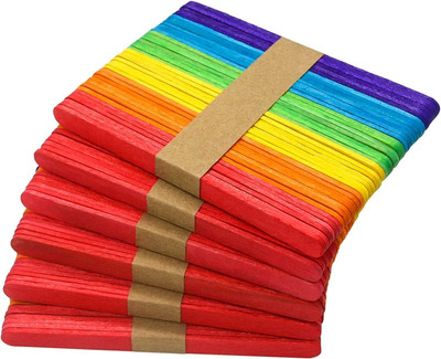 Maxxlite Ice Cream Popsicle Sticks for Art and Crafts Pack of 200 Pcs