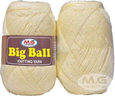 Simi Enterprise BIG BALL Cream 200 gm Ball Hand knitting wool -D Art-AJD