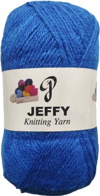 JEFFY Rosemary Blue Wool Ball Hand Knitting Wool/Yarn,300 gram shade no-22