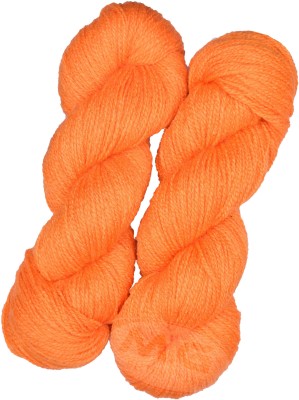 KNIT KING Vardhman Rabit Excel Orange (400 gm) Wool Hank Hand knitting wool Art-FCB