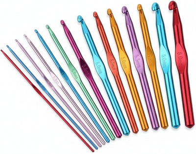 sassy beauty Multi-Color Lightweight Aluminum Crochet Hooks for Easy Use