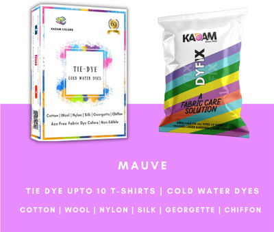 KADAM Tie Dye Colour Sachet | Mauve | 25g Pack | Tie Dye Colors…