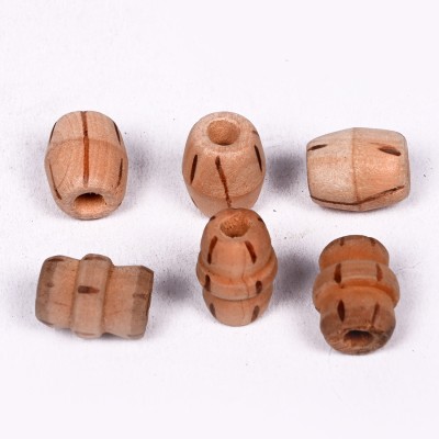 DeLemon Oval Wooden Beads – 20x15mm, 250g Pack