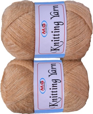 M.G Enterprise Knitting Wool Yarn, Soft Fancy Feather Wool SKin 300 gm- Art-HDH