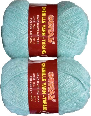 KNIT KING Represents Oswal 3 Ply Knitting Yarn Wool, Sea Green 500 gm Art-HGA