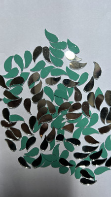 MAHANT FANCY SHAPE SILVER MIRROR for mandala art & craft work 16MM 50GM 265PIECE