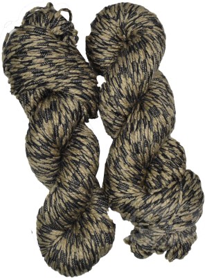 Simi Enterprise VARDHMAN Fantasy Skin Black 300 gms Wool Hank Hand knitting wool -EB Art-ADAI