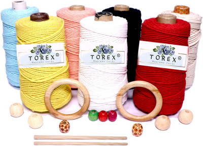 TOREX Macrame kit Set for Wall Hanging Plant Hanging and Coaster Combo Set