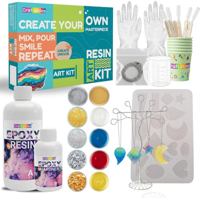 Craftables DIY Resin Pendant Making Kit | Complete Jewellery Art Set for Gifting