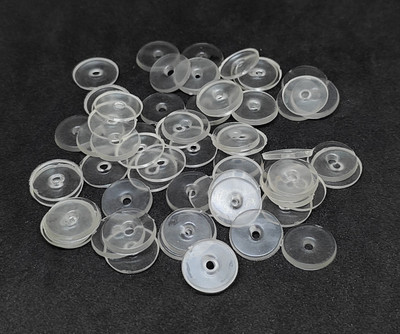 KUMU EARRING BACK STOPPER Soft Premium Silicone Rubber clear Button 200 pcs