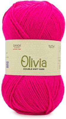 GANGA Olivia Hand Knitting and Crochet yarn (Poppy Fuchsia) (200gms)