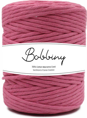 Bobbiny 3 Ply/Single Stand Macrame (100 Meters, 4mm) Cotton Cord/Dori Thread for Macrame
