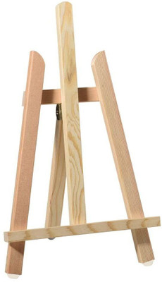 UraXx A Frame Pinewood Art & Craft Painting Stand Tabletop Display Easel Pack of 3