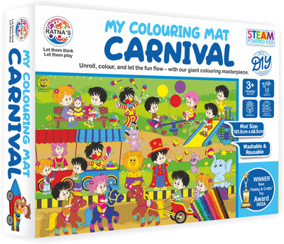 Ratnas PREMIUM QUALITY MY COLOURING FLOOR MAT CARNIVAL DESIGN