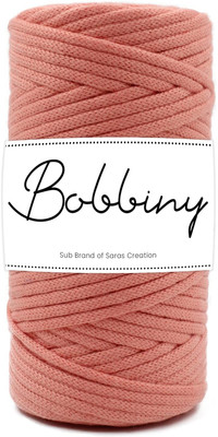 Bobbiny 3MM 100 Meter Knitted Braided Crochet Macrame Nylon Cord Thread for Macrame DIY