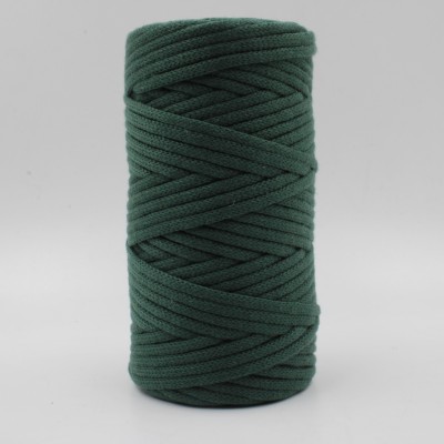 Bobbiny Knitted Braided Dark Green Crochet 100m 3MM Macrame Thread Cotton Cord