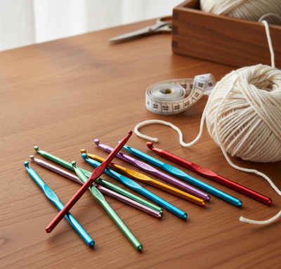sassy beauty Comfortable Grip Aluminum Crochet Hooks for Crafting Projects
