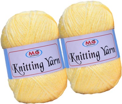 M.G Enterprise Knitting Wool Yarn, Soft Fancy Feather Wool Dark Cream 500 gm- Art-AAIE