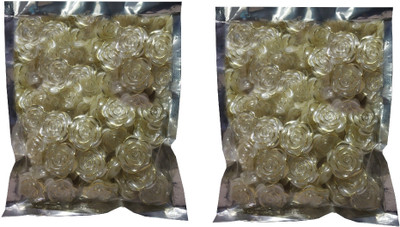 Sharum Crafts Pack Of 200 Gram (Approx 90 pcs) Embroidery Material Artific