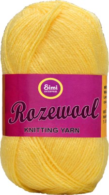 Simi Enterprise Rosewool Dark Cream 200 gms Wool Ball Hand knitting wool- Art-GJG