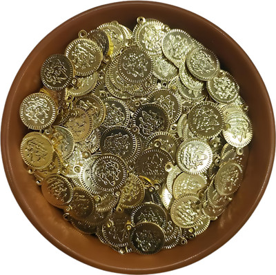 meenaa traders Light Weight Lakshmi Coin Lakshmi Kasu For Embroideyy and Craft Work