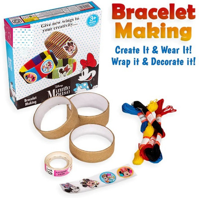 zokato Minnie Mouse Bracelet Making Kit Give New Wings To Your Cretivity (MULTICOLOUR)