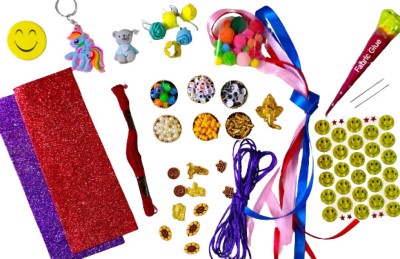 KHUSHA CREATIONS Rakhi Making Material Kit For Kids Boys Girls,Craft,School Prjects,DIY