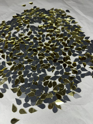 arteneer Almond shape golden mirror-10 mm size- 385pcs