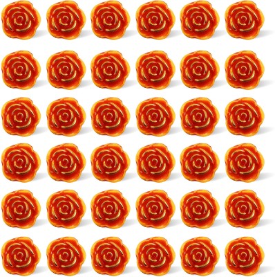 Adhvik (Pack of 100 Gm) Stamping Tt Rose Flower Bead Artificial Jewelry Craft Material