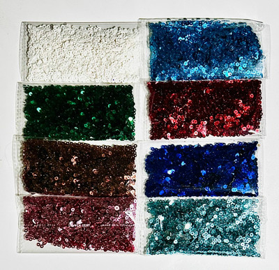 KHUSHA CREATIONS Sequence/Sitara combo for Embroidery ,Craft ,DIY (10grams each : Total 80grams)
