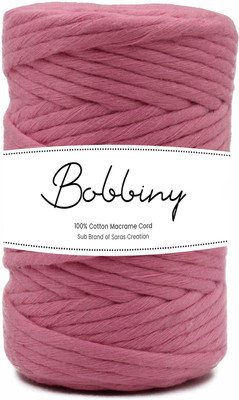 Bobbiny 4MM 200 Meter Single Strand Cotton Macrame Cord Thread for Macrame DIY