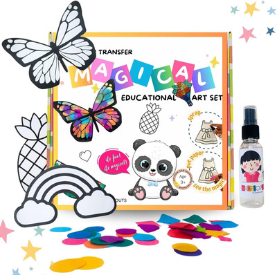 Craftopedia The Magical Color Transfer Paper Art Kit for Kids Age 3, 4, 5+ | DIY Art Projec