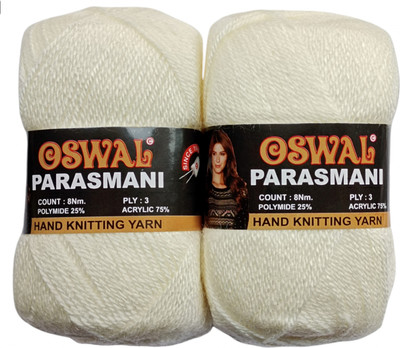 KYSS Oswal parasmani Wool Knitting Soft(1 Ball /100GMS Each 200 gram shade no-3