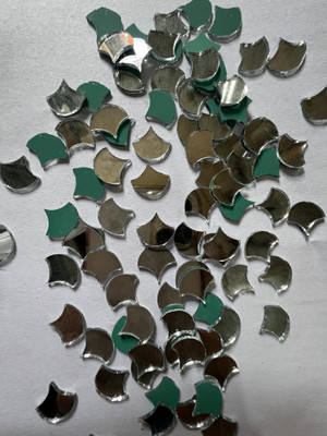 MAHANT FANCY SHAPE SILVER MIRROR for lippan art & mandala art 10MM 50GM 220PIECE