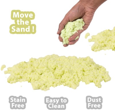 zokato Mini Sand 200g Blue Color for Kids with Assorted Moulds - Kinetic Sand