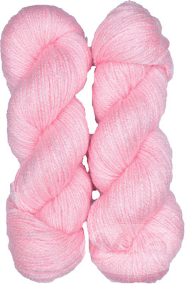 KNIT KING Vardhman Rabit Excel Pink (200 gm) Wool Hank Hand knitting wool Art-FDE