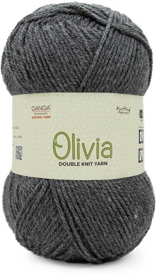 GANGA Olivia Hand Knitting and Crochet yarn (Dark Grey) (200gms)