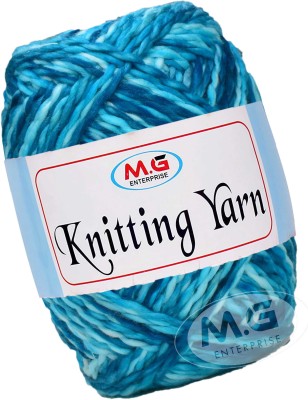 M.G Enterprise Knitting Yarn Thick Chunky Wool, Sumo Blue 400 gms- Art-HBA
