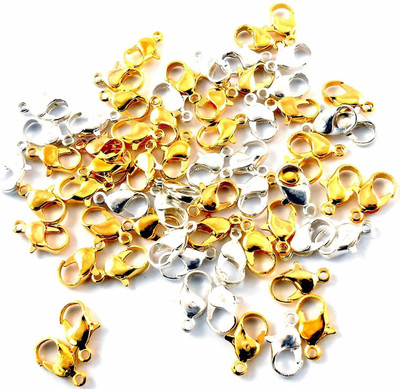 Sharum Crafts Jewellery Making Lobster Clasps Claw Hooks for Necklace and