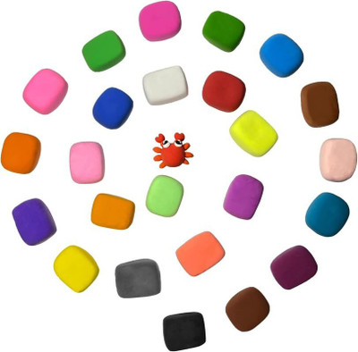 HappyBive Pack of 24 Non-Toxic Modelling Fluffy Foam Bouncing Air Dry Clay for Kids|H90