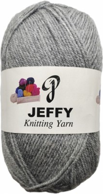 JEFFY Rosemary light grey Wool Ball Hand Knitting Wool/Yarn,500 gram shade no-35