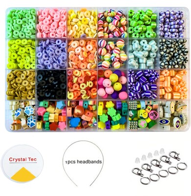 Rarehaunt MulticolourJewellery Making Kit Childrens Beads& Charms Making Kit Band Necklace