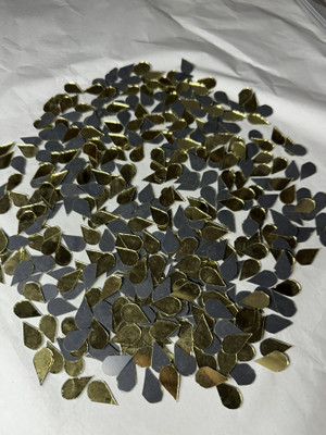 arteneer Almond shape golden mirror-12 mm size- 260pcs