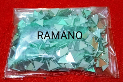RAMANO 12 MM TRIANGLE SHAPE MIRRORS -350 PCS FOR ART CRAFT & JWELLERY