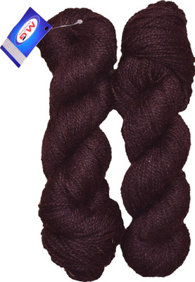 M.G Enterprise Rabit Excel Deep Coffee (200 gm) Wool Hank Hand knitting wool / Art Craft soft fingering crochet hook yarn, needle knitting yarn thread dyed