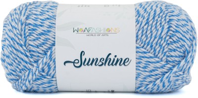 WOAFASHIONS Sunshine Grindles Hand Knitting & Crochet Yarn (Denim Blue Grindle) (200gms)