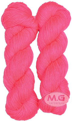 Simi Enterprise Vardhman Brilon Melon Wool Hank Hand knitting wool thread dyed