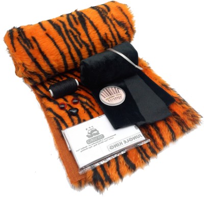 PRANSUNITA Tiger Making Kit Acrylic Print Fur Cloth with 2 Eyes 1