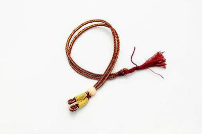 Sharum Crafts Necklace Back Rope Colorful (Maroon) dori for Silk Thread Jewellery Ma